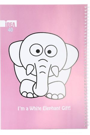 دفتر نقاشی سیمی 40 برگ ایده طرح فیل کد 01