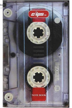 دفترچه یادداشت 100 برگ کلیپس طرح نوار کاست
